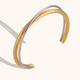 Επιχρυσωμένο βραχιόλι 18K Bangle Hybrid