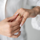 Δαχτυλίδι Lyna με επιχρύσωση 18K – Διαθέσιμο σε Χρυσό και Ασημί