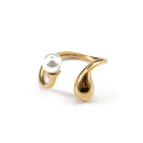 Δαχτυλίδι Pearl Tenderness με επιχρύσωση 18Κ